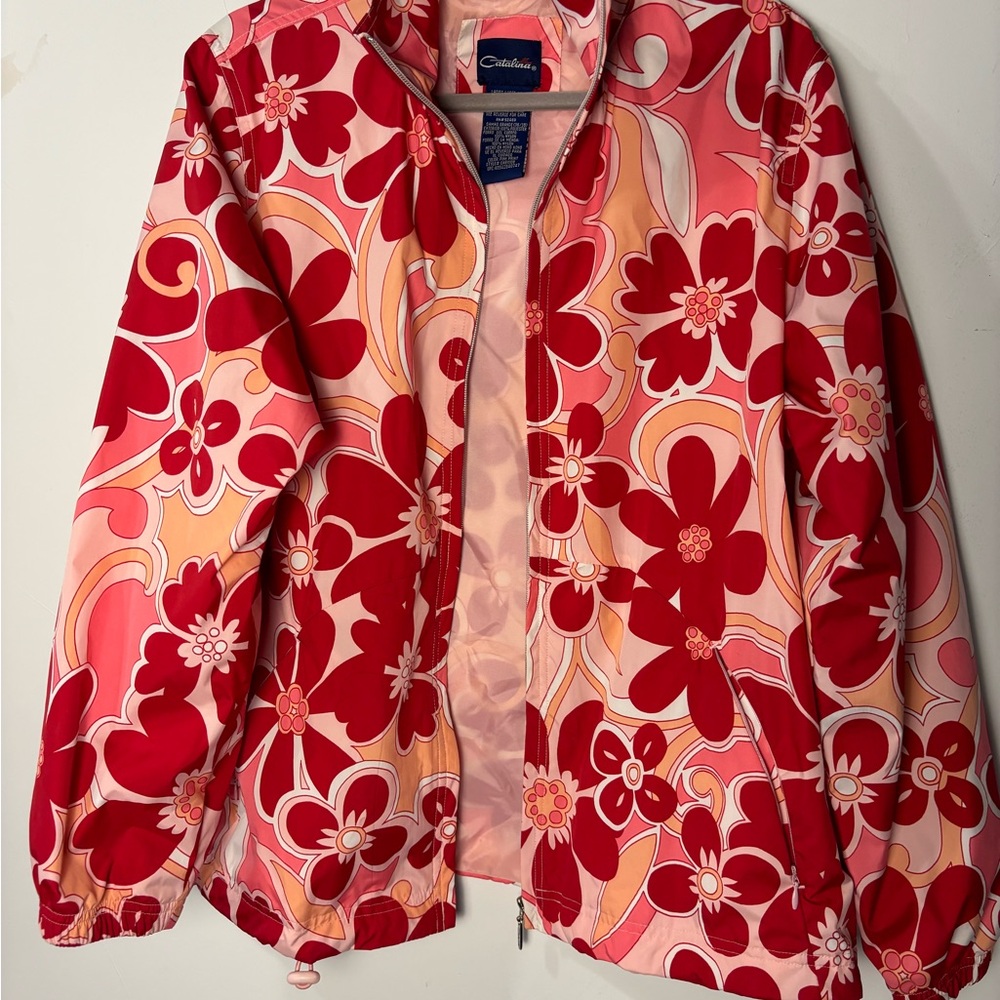Catalina Red and Pink Floral Jacket